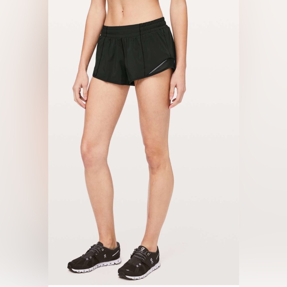 lululemon athletica Women's Black Athletic Running Shorts